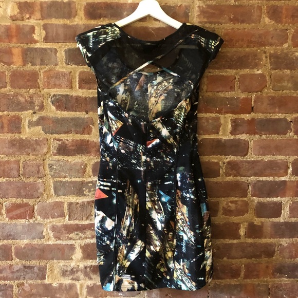 Constellation Print Mini Dress - Picture 4 of 4